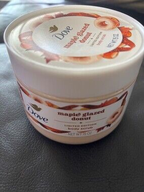 Dove Maple Glazed Donut Limited Edition Body Scrub 15 oz Full Body